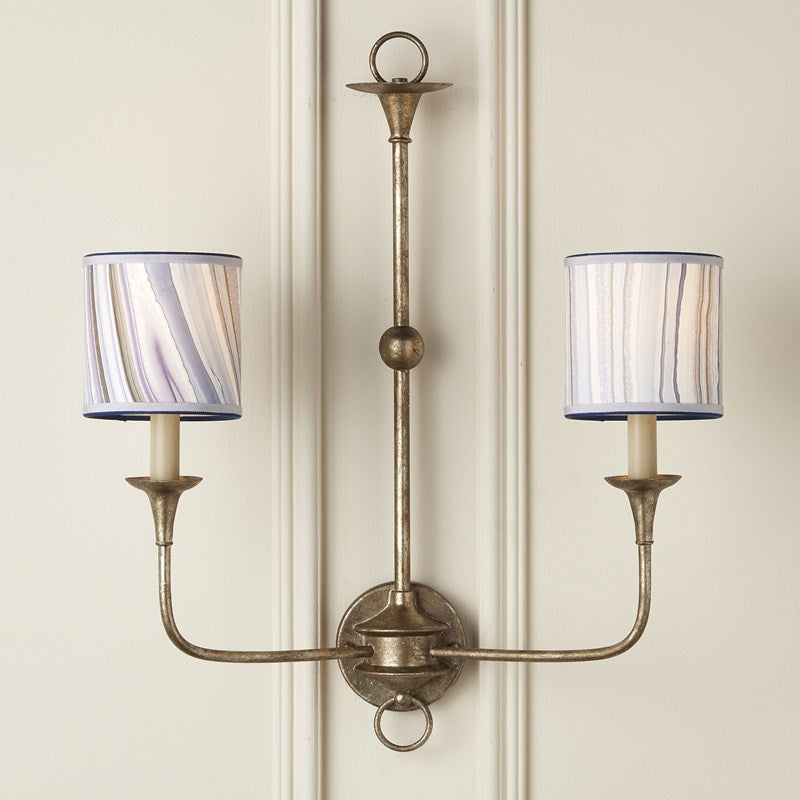 Marble Paper Drum Shade