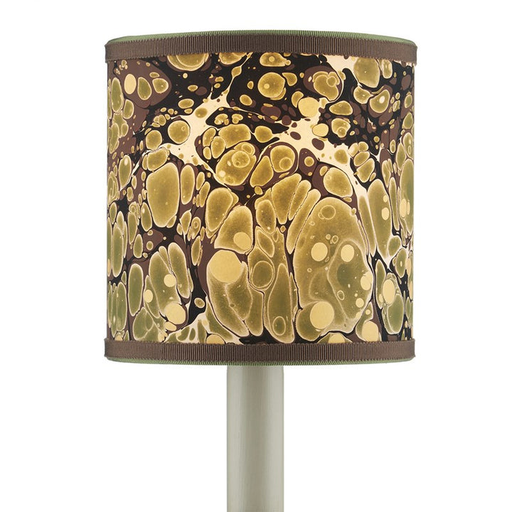 Marble Paper Drum Shade
