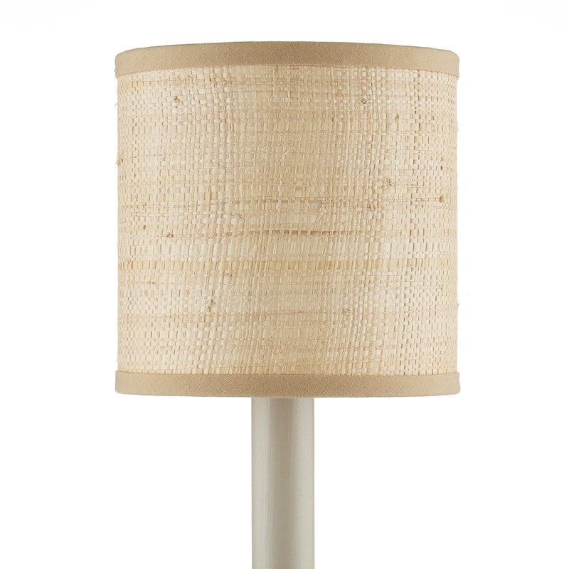 Natural Grasscloth Drum Chandelier Shade
