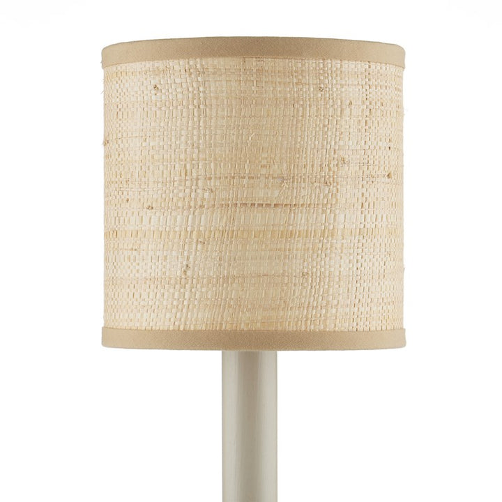 Natural Grasscloth Drum Chandelier Shade