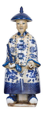 B&W Set of 3 Sitting Qing Emperors - Small Scale