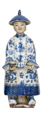 B&W Set of 3 Sitting Qing Emperors - Small Scale