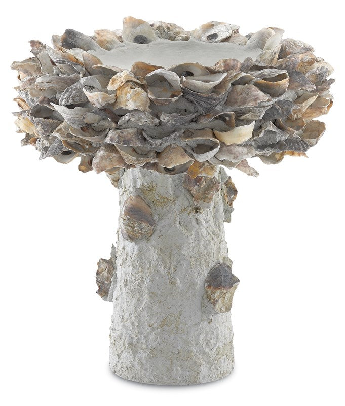 Oyster Shell Bird Bath