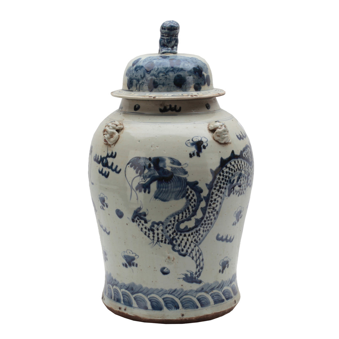 B+W Vintage Temple Jar - Dragon Motif