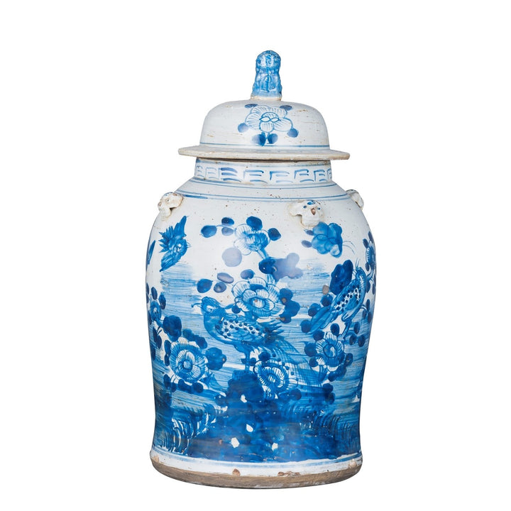 B+W Vintage Temple Jar - Pine Motif