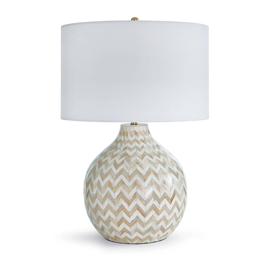Chevron Bone Table Lamp