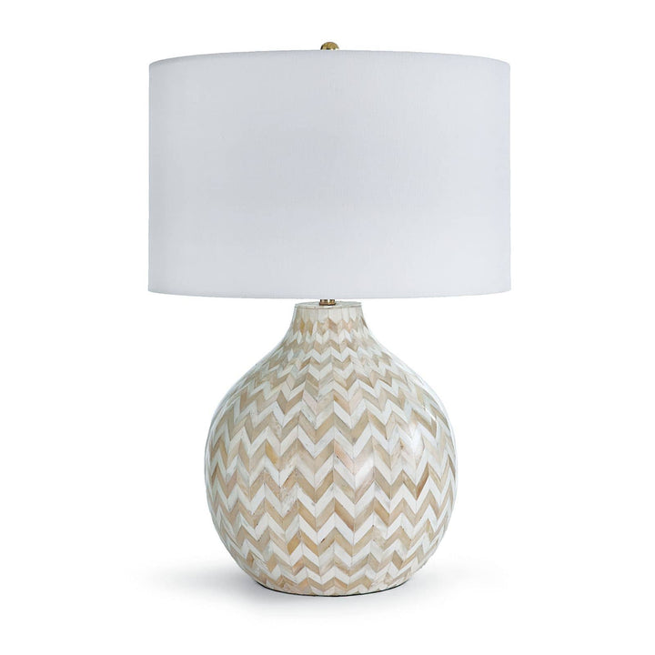 Chevron Bone Table Lamp