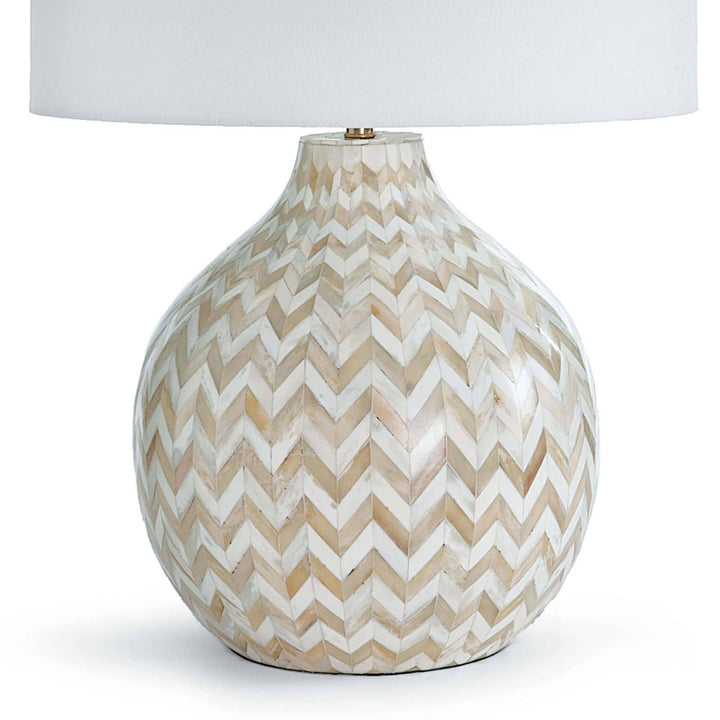 Chevron Bone Table Lamp