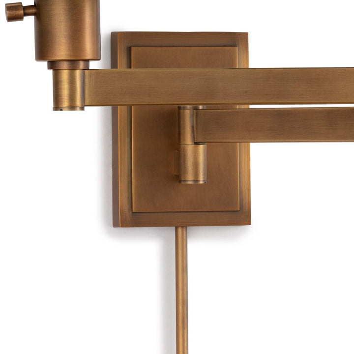 Natural Brass Task Sconce