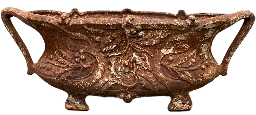 Antique French Cast Iron Footed Planter