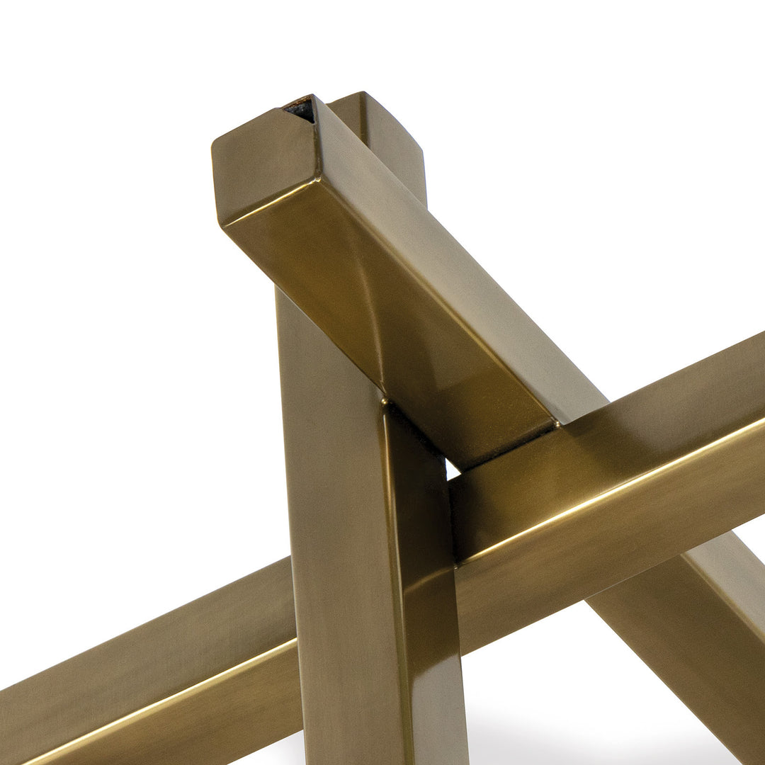 Intersecting Sculpture Brass