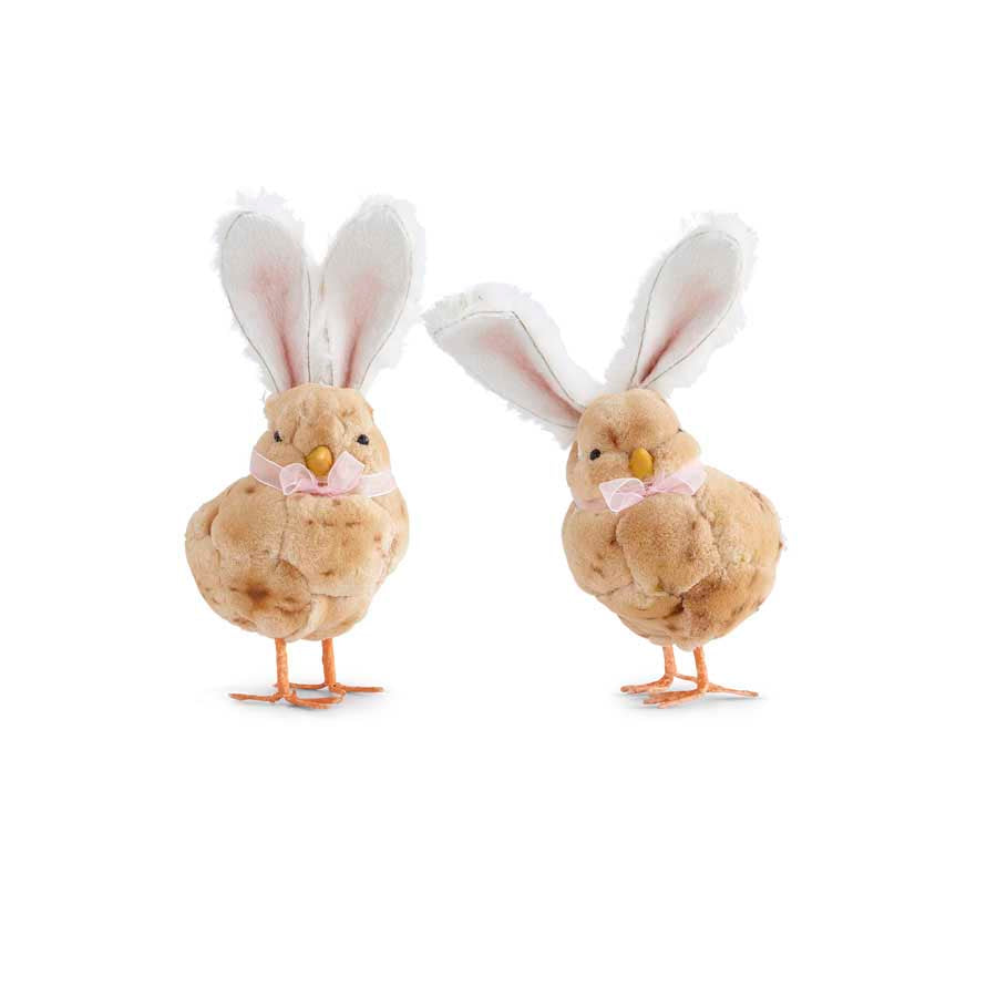 Fluffy Chick with Bunny Ears