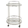 Round Chrome Bar Cart