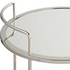 Round Chrome Bar Cart