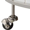 Round Chrome Bar Cart