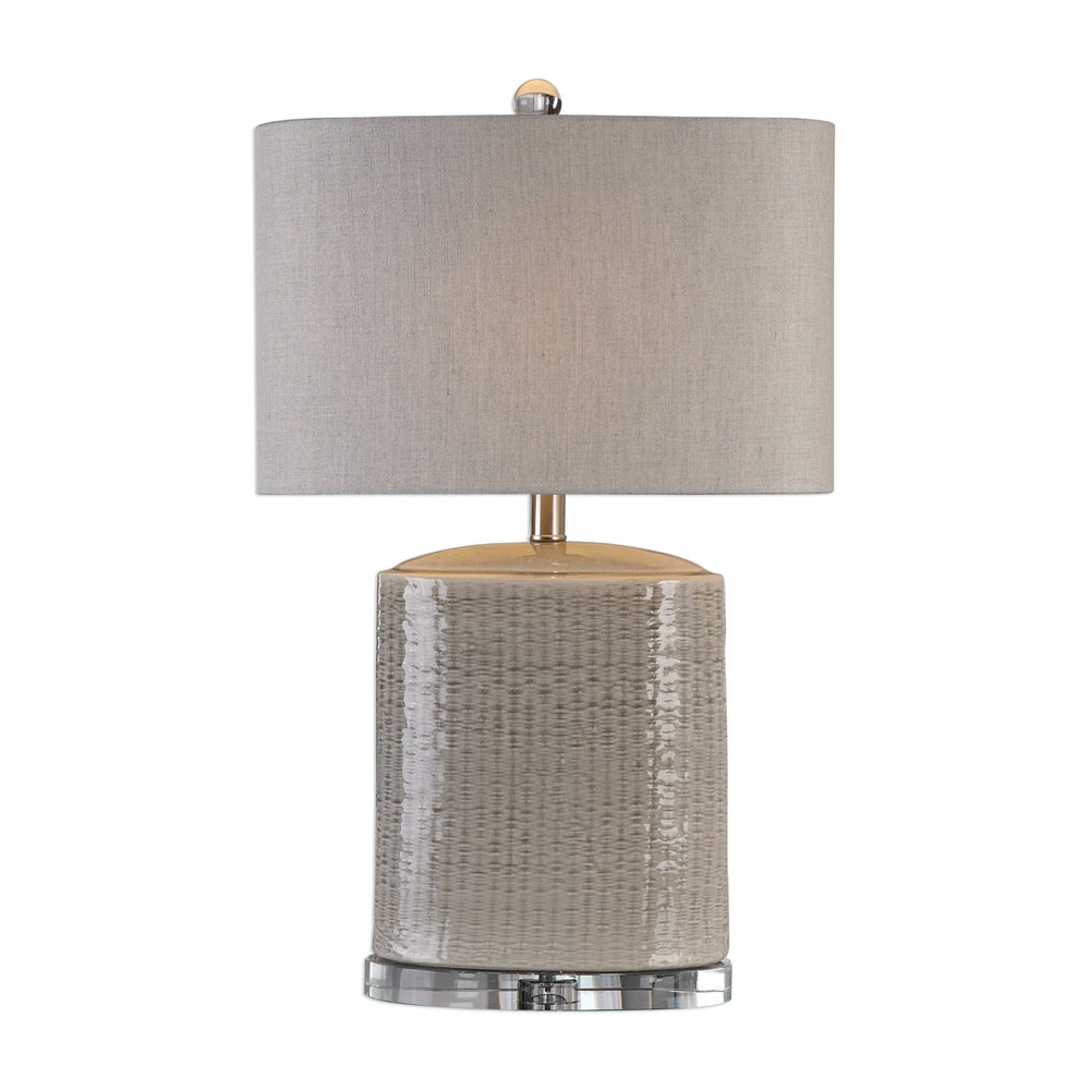 Modern Basketweave Lamp