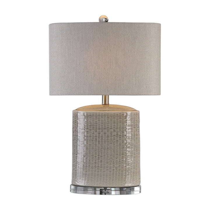Modern Basketweave Lamp