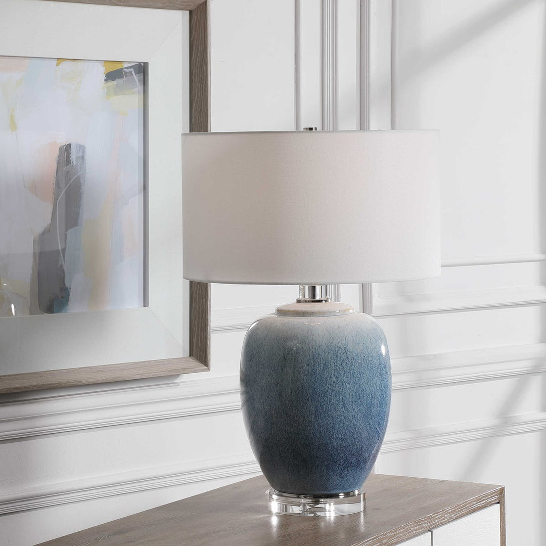 Blue Ombre Lamp