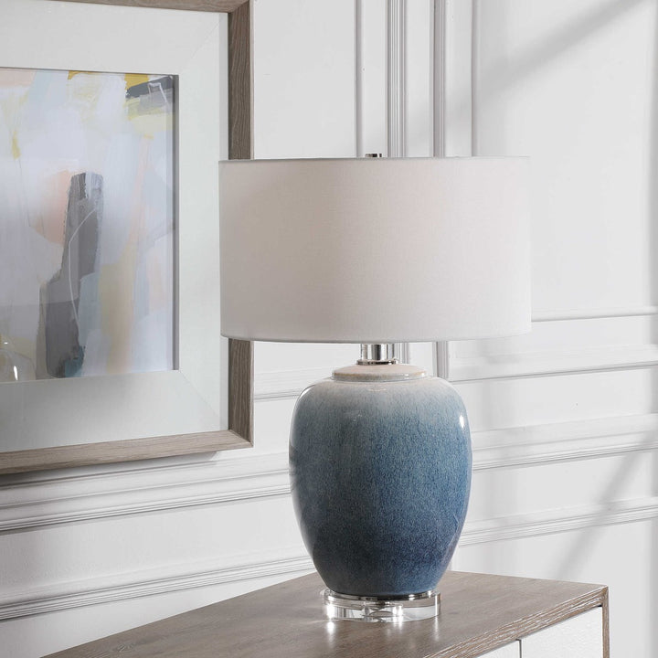 Blue Ombre Lamp