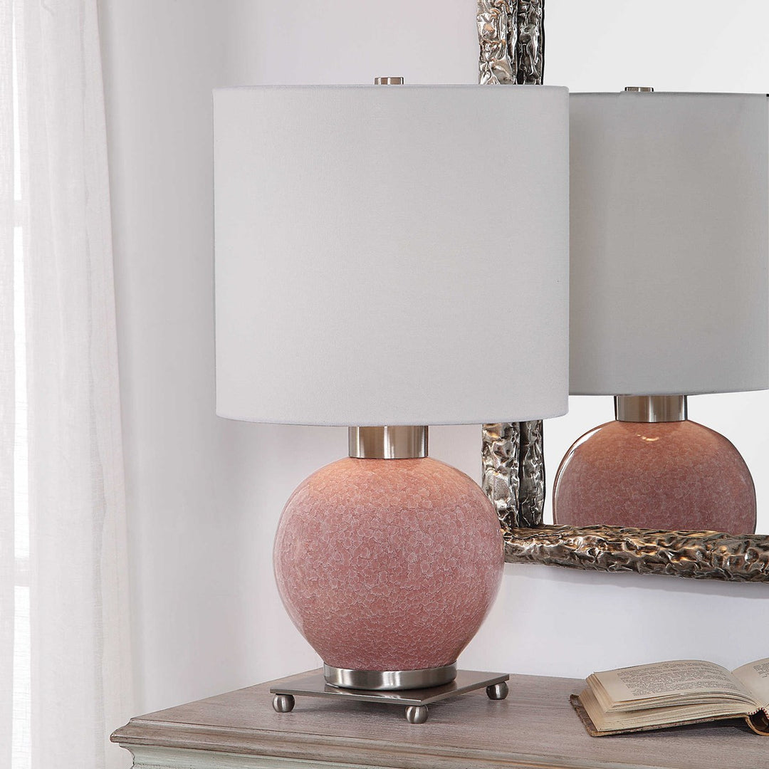 Coral Crackle Lamp