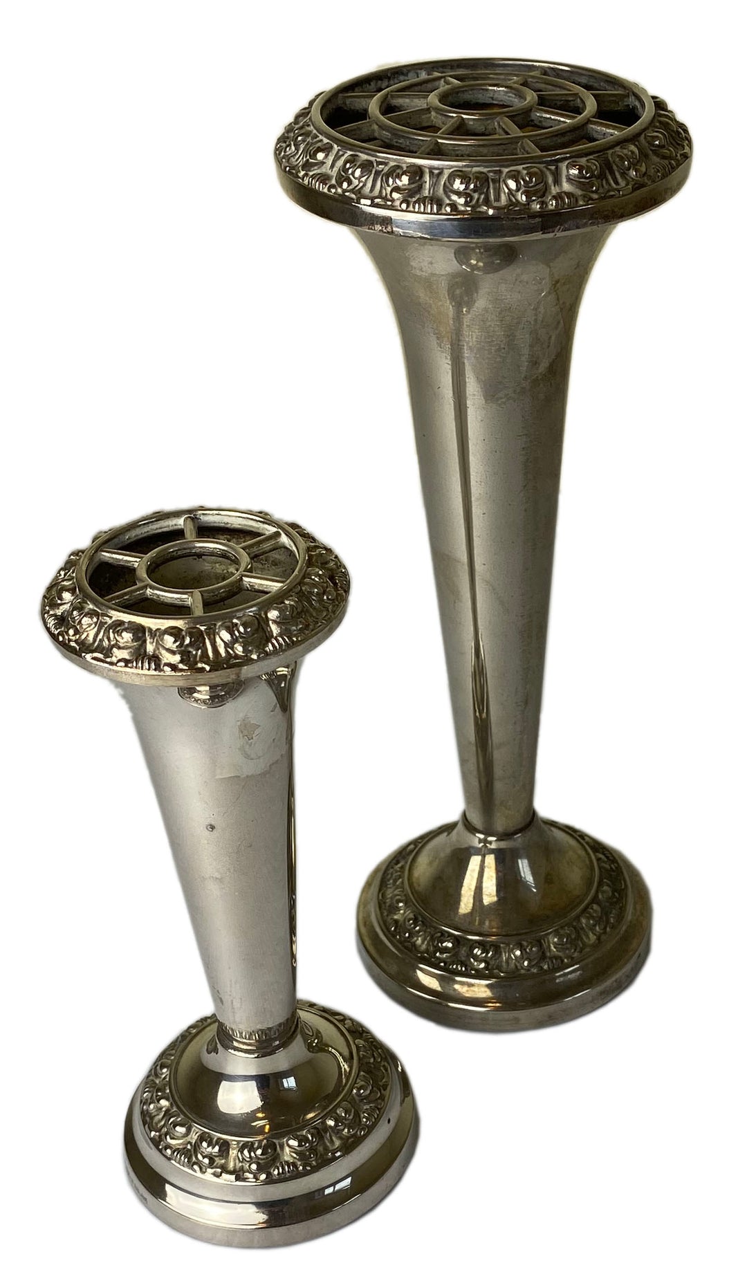 English Silver Plate Posy or Bud Vase