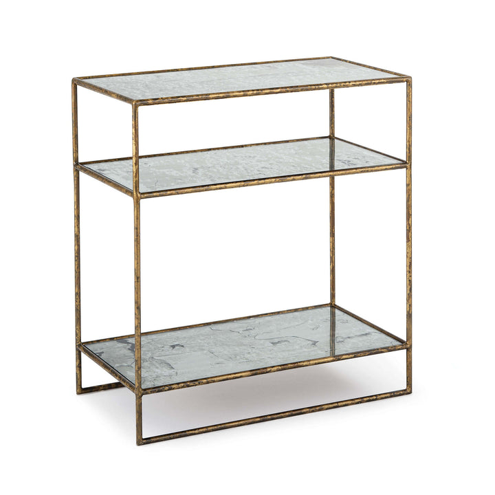 Smoke Three Shelf Side Table