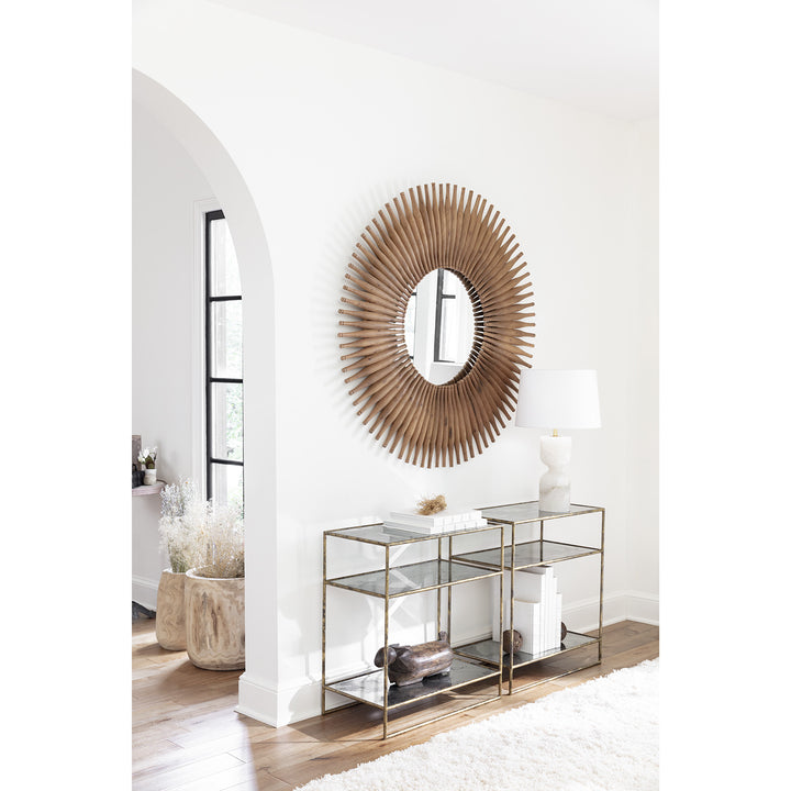 Smoke Three Shelf Side Table