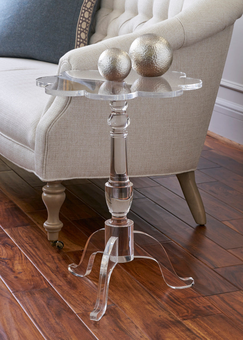 Lucite Petal Side Table