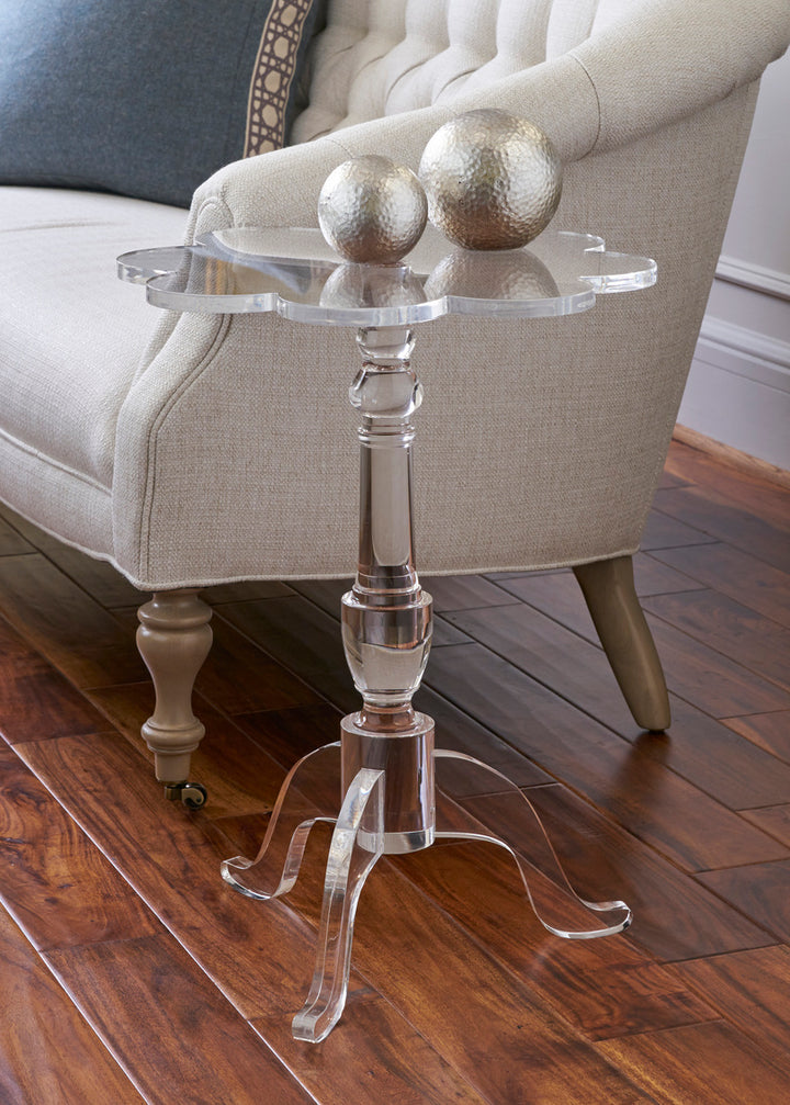 Lucite Petal Side Table