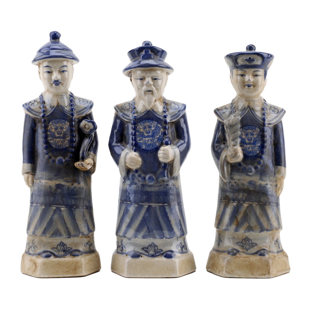 B&W Qing Dynasty Emperors, set of 3