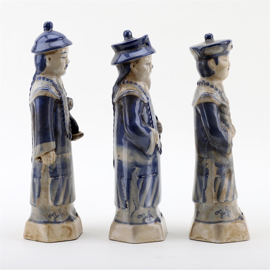 B&W Qing Dynasty Emperors, set of 3