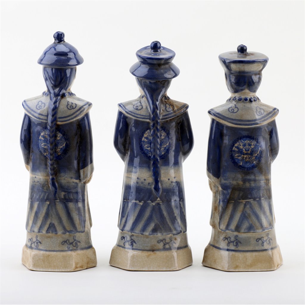 B&W Qing Dynasty Emperors, set of 3