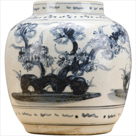 B&W Floral Vase