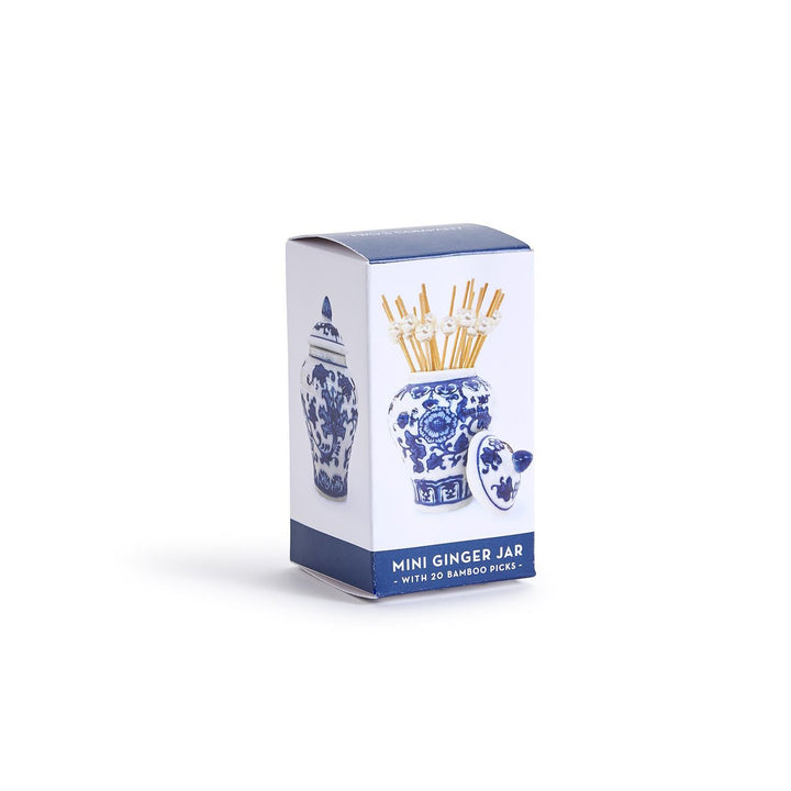 B&W Mini Ginger Jar with Picks, Assorted