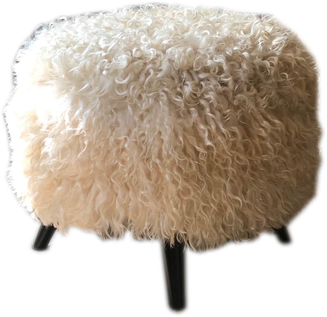 Angora Mohair Ottoman