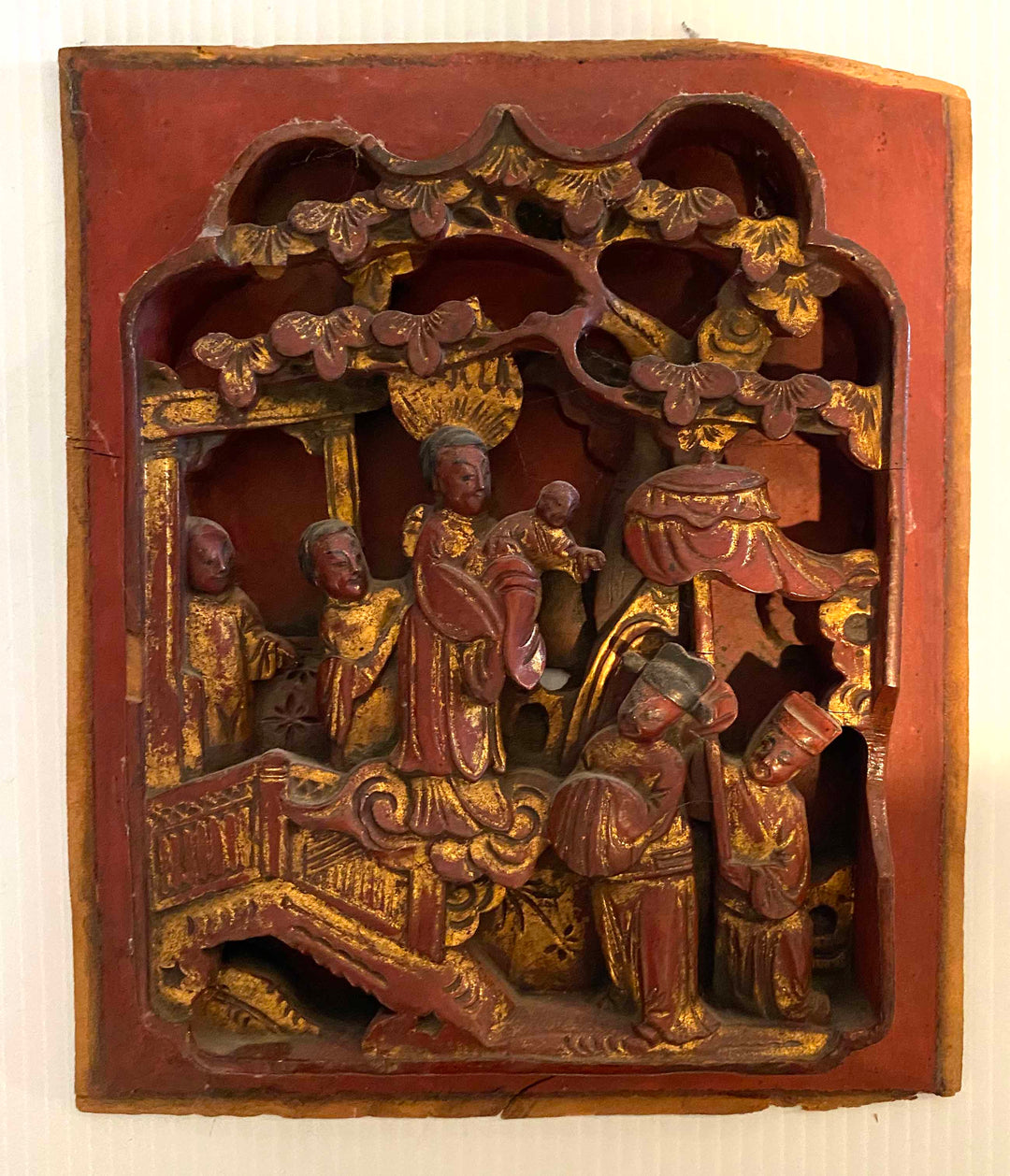 Antique Chinese Temple Panel