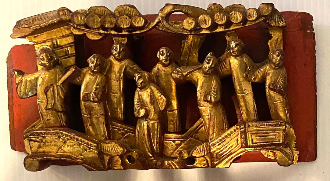 Antique Chinese Temple Panel