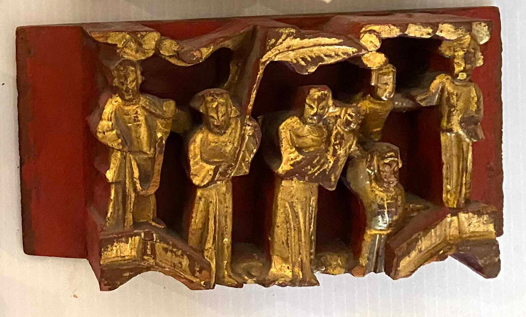 Antique Chinese Temple Panel