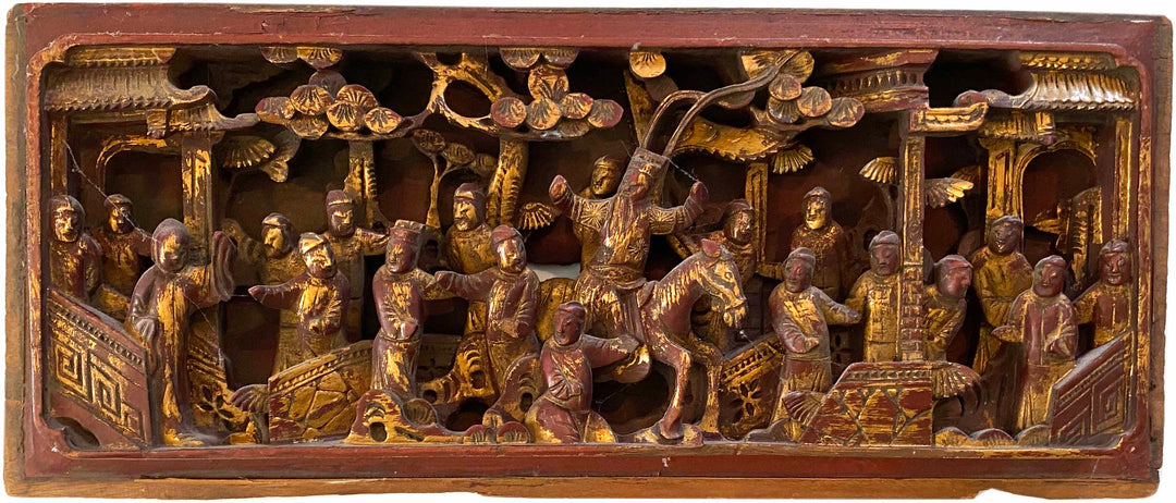 Antique Chinese Temple Panel