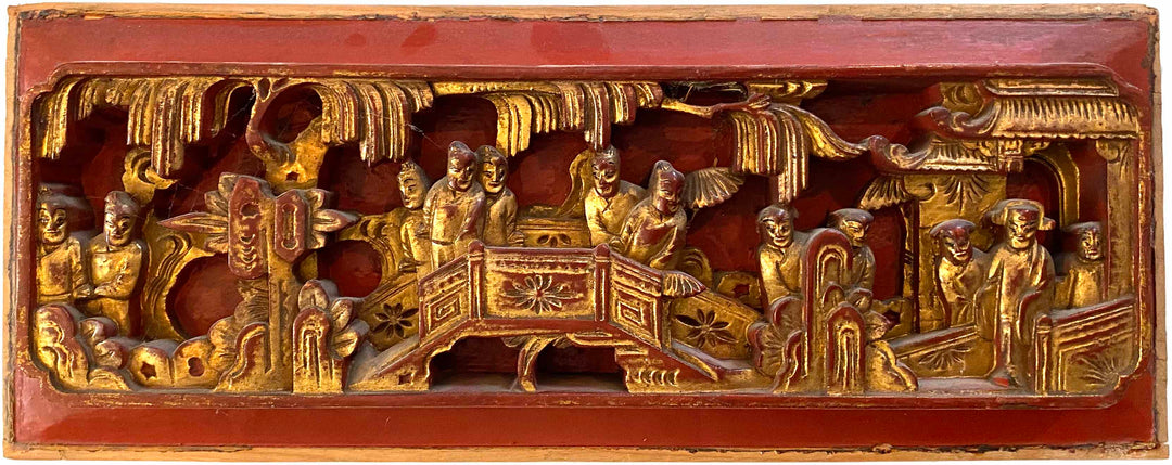 Antique Chinese Temple Panel