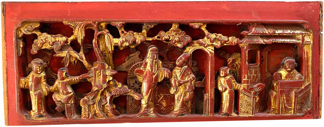 Antique Chinese Temple Panel