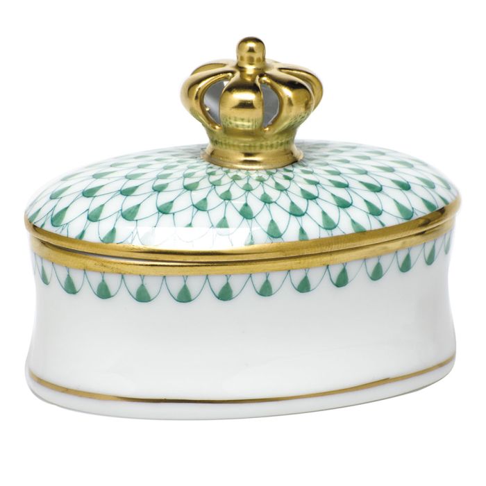 Oval Box with Crown