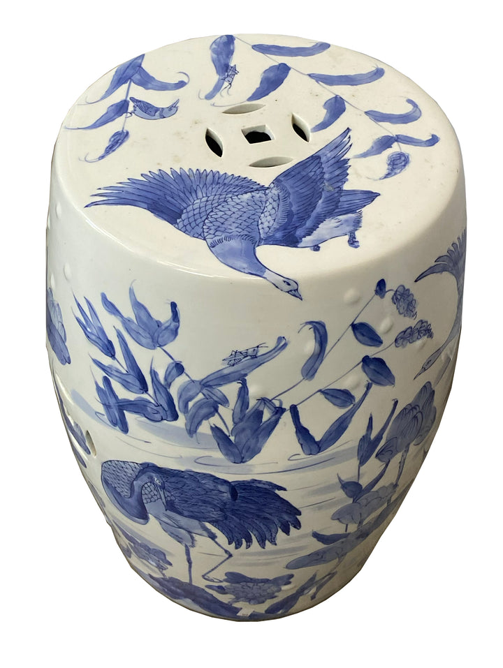 Vintage B&W Garden Seat