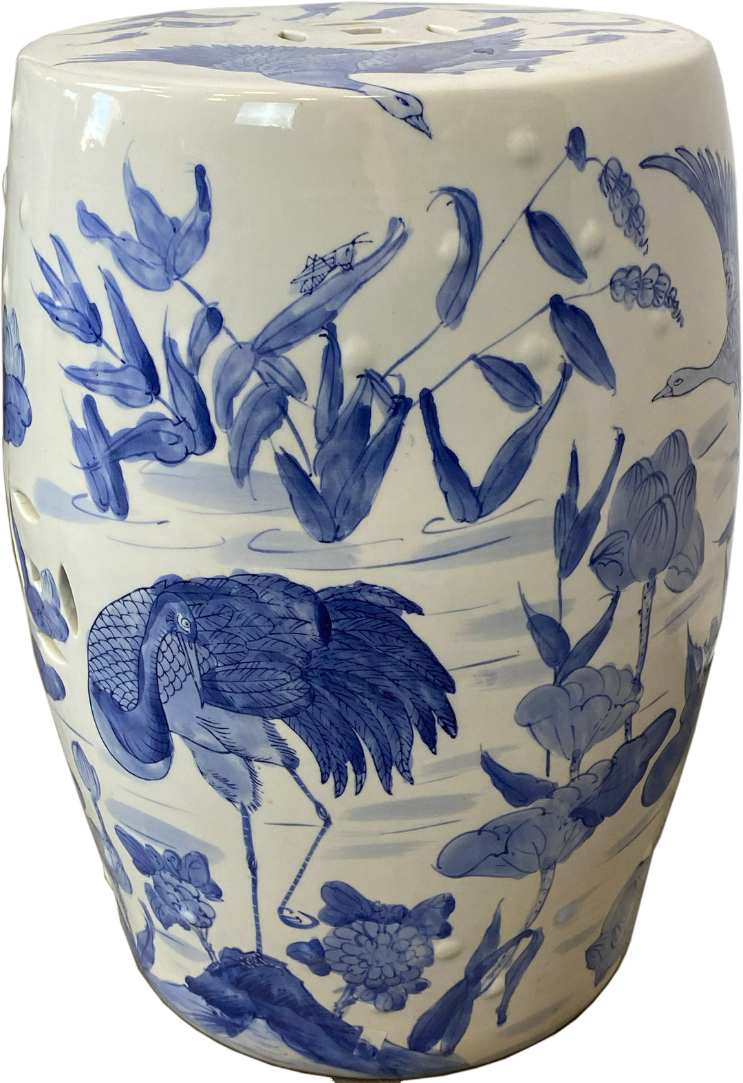 Vintage B&W Garden Seat