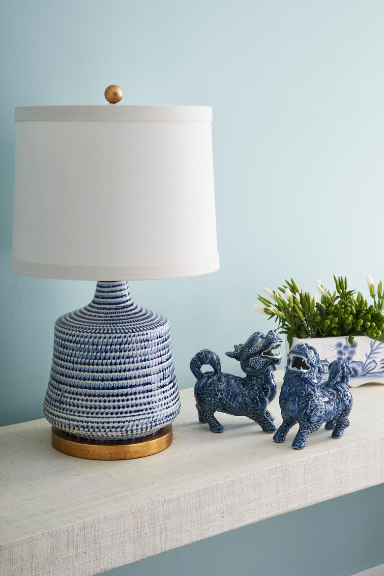 Blue Bee Lamp