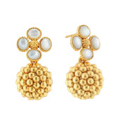 Berry Clover Drop Earrings