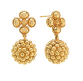 Berry Clover Drop Earrings