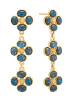 Berry Clover Linear Earrings