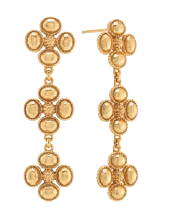 Berry Clover Linear Earrings