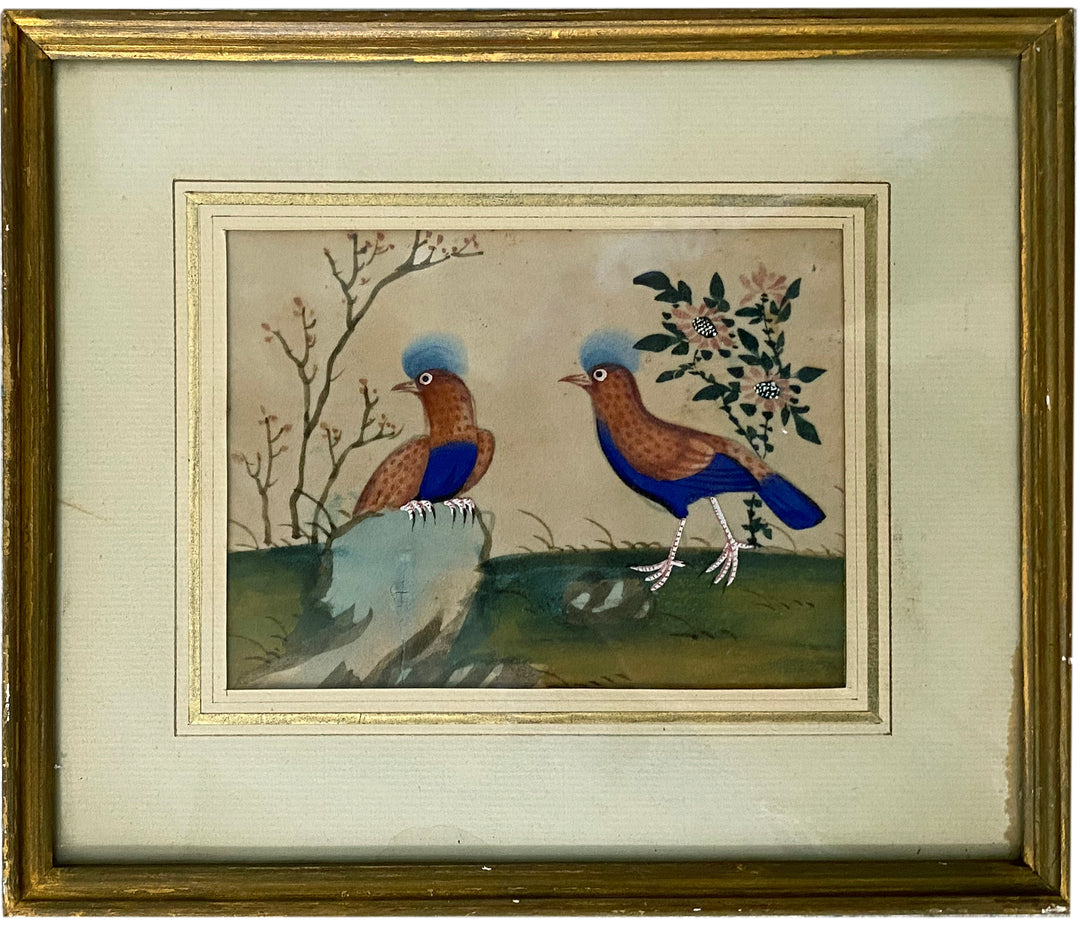 Vintage Watercolor of Birds